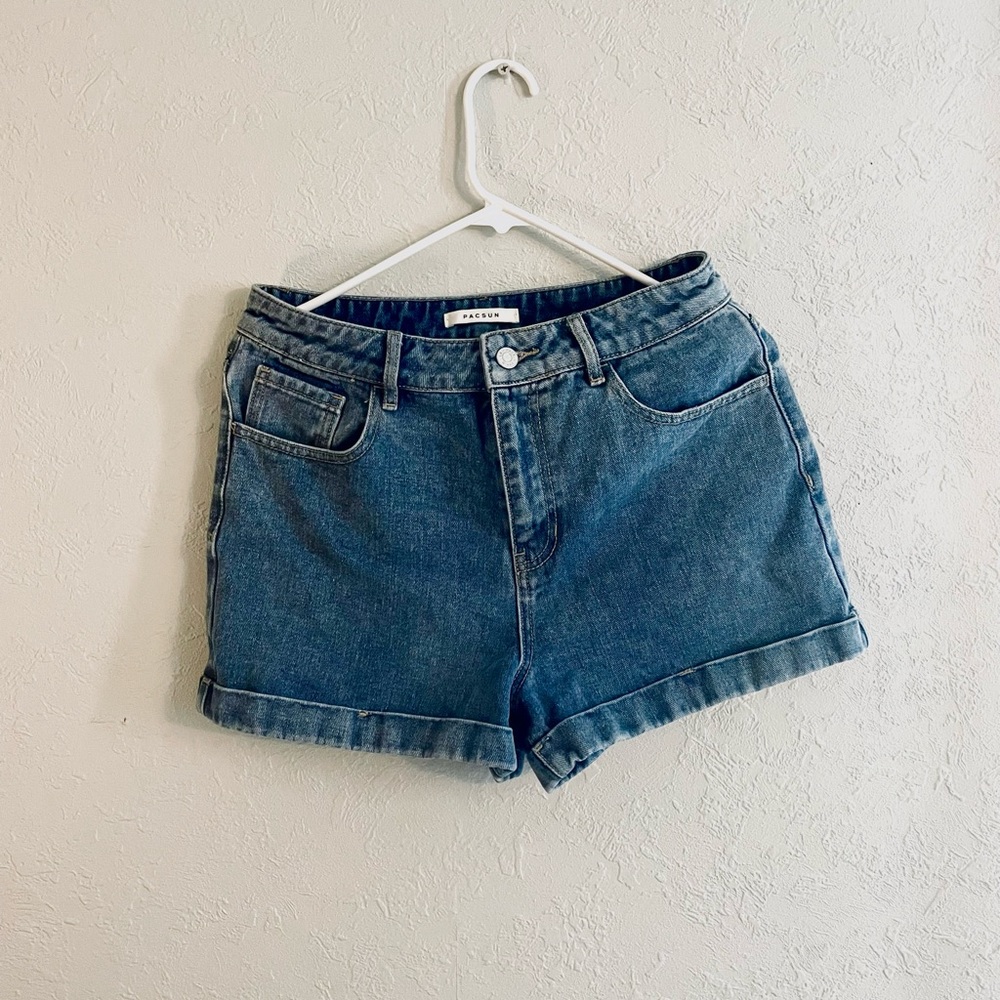Pacsun Denim High-Waisted Mom Jean Shorts